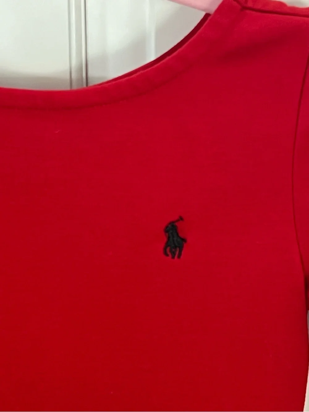 Polo Ralph Lauren Girls Red Long Sleeve Pleated Dress size 6